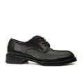 Black Washed Leather Derby DIVINCH
