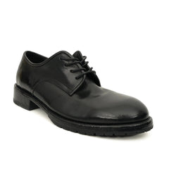Black Washed Leather Derby DIVINCH