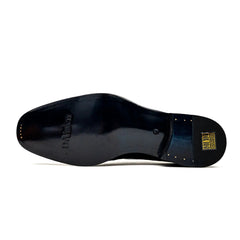 Blue Crocodile Leather Derby Shoes DIVINCH