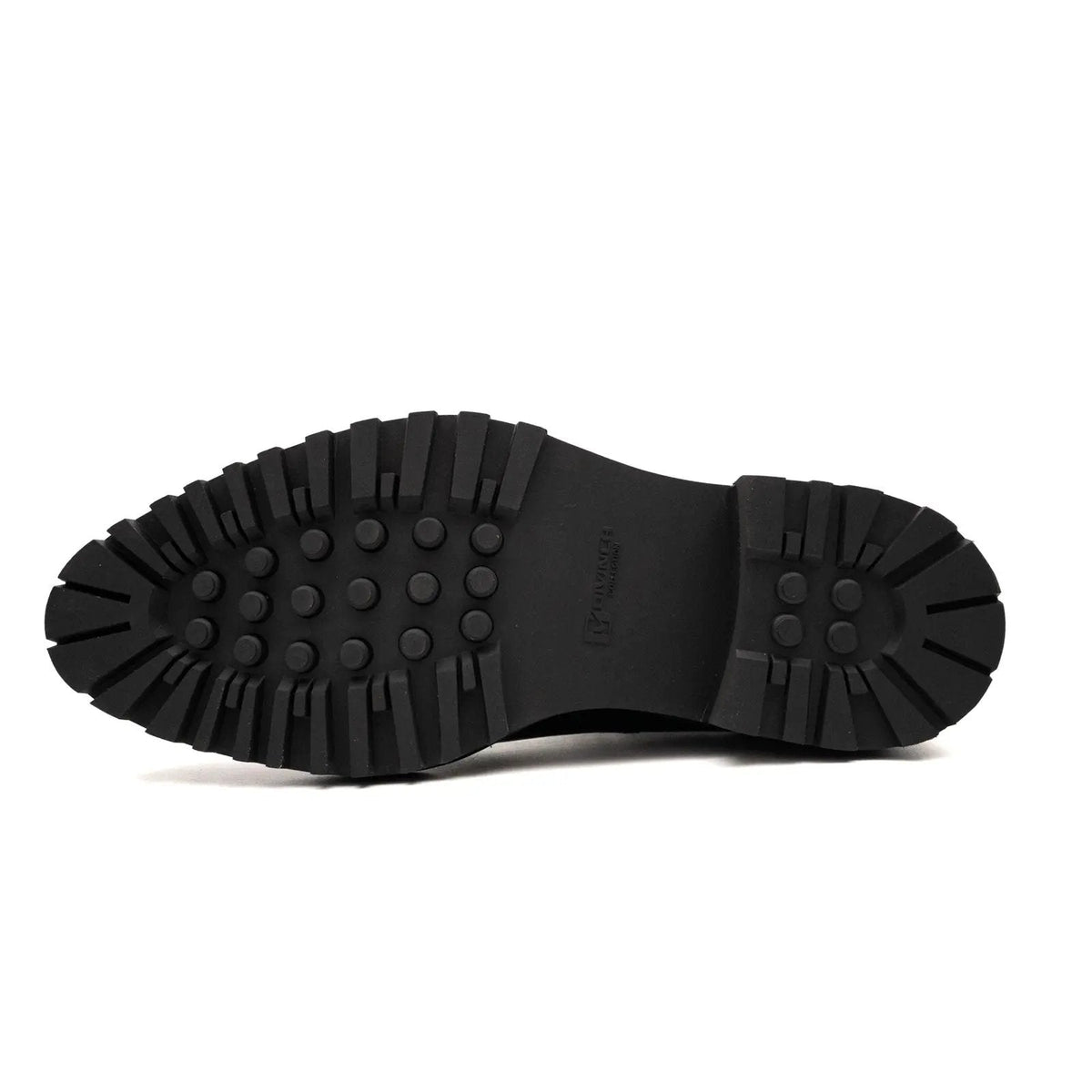 Brogue Platform Chelsea Boot Black DIVINCH
