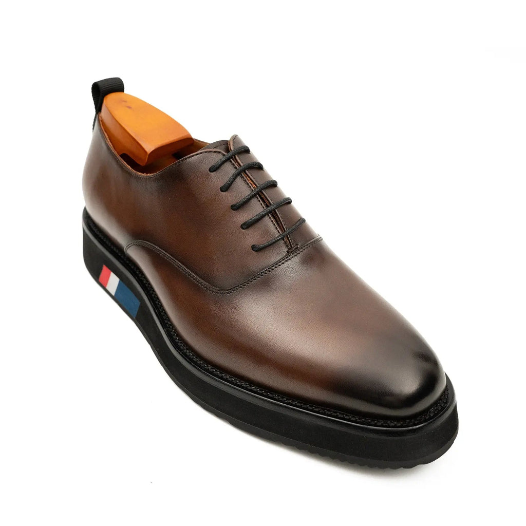 Brown Calfskin Oxford Shoes Divinch