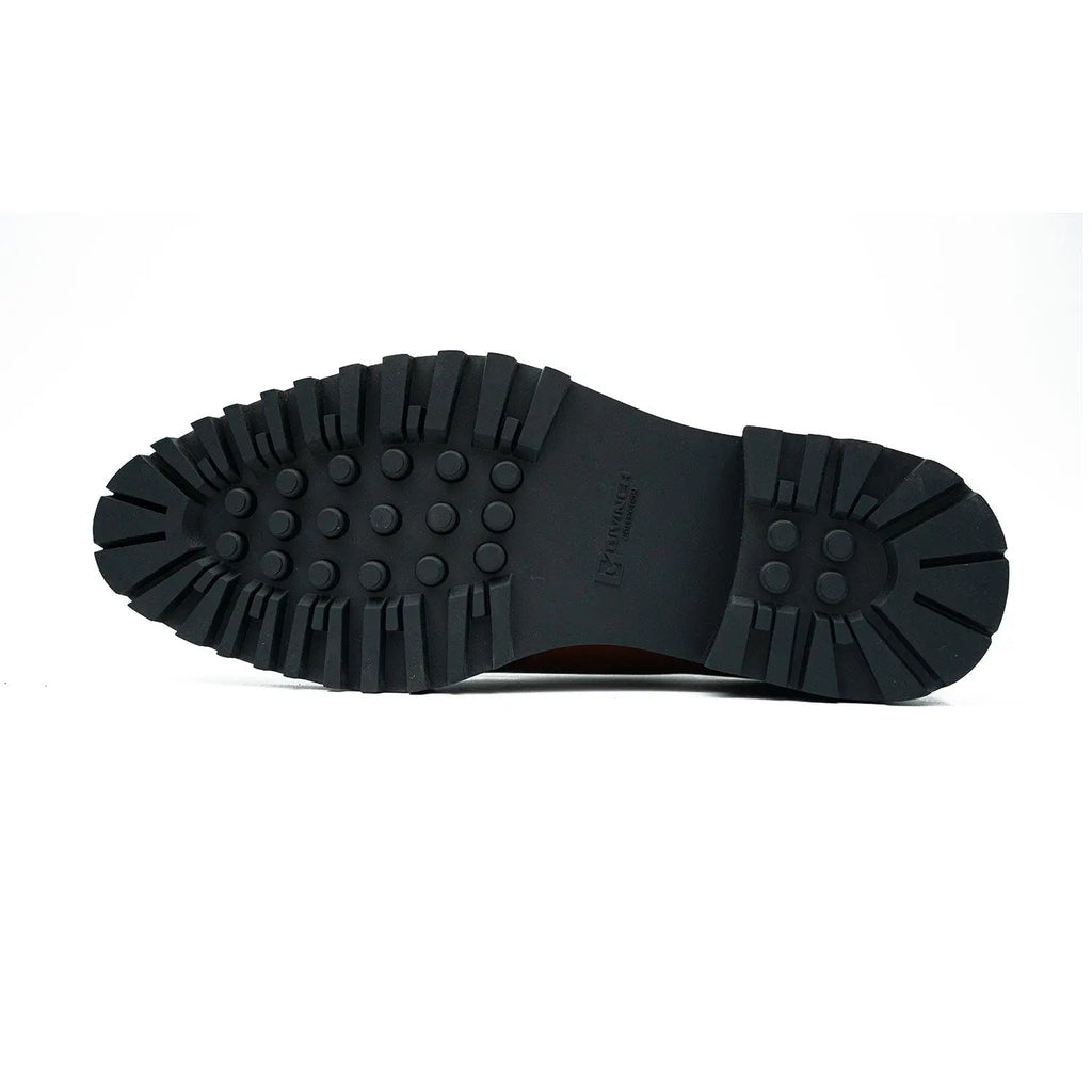 Brown Dual-Buckle Chunky Sole Brogues Divinch