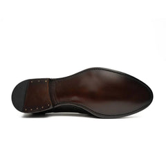 Brown Men's Goodyear Welted Brogue Leather Shoes Divinch