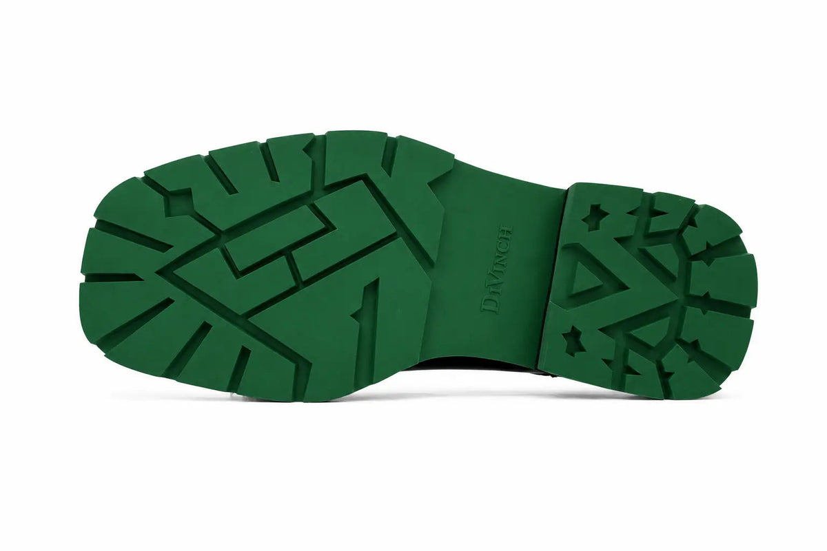 Burnished Brown Green-Sole Derby DIVINCH