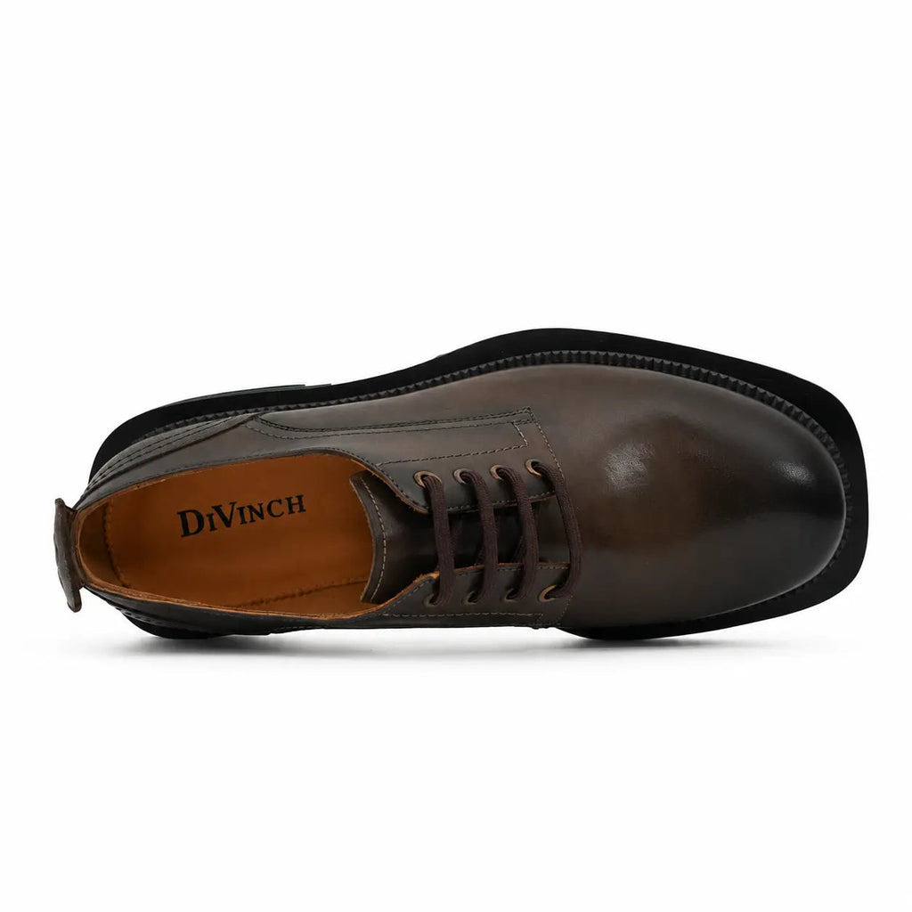 Burnished Brown Green-Sole Derby DIVINCH