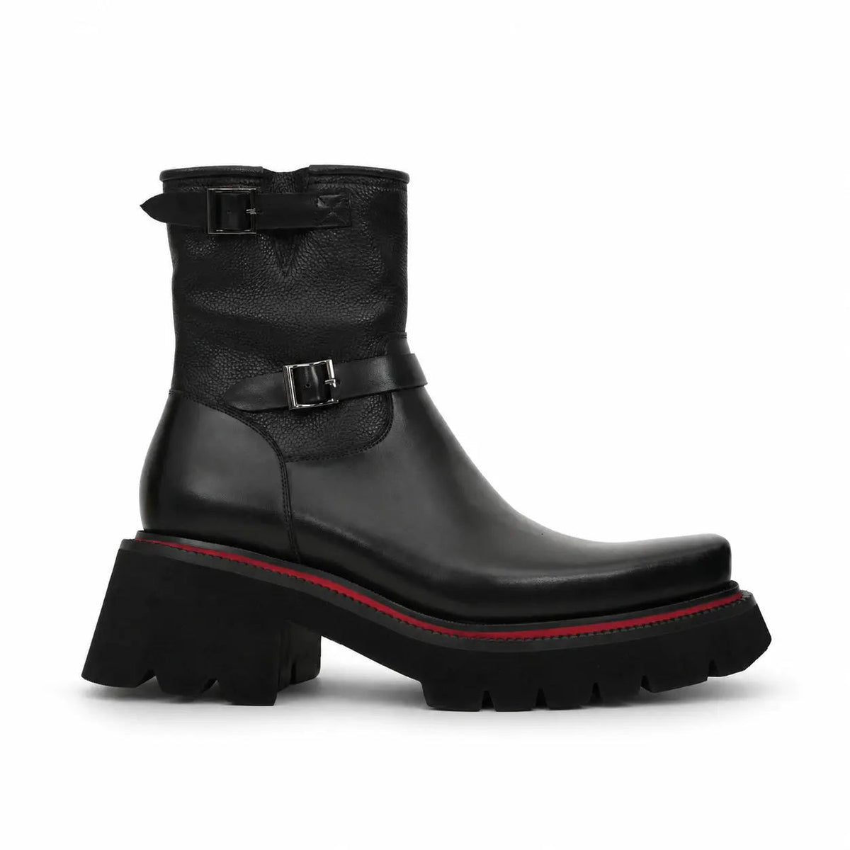 Burnished Brown Strap Platform Derby DIVINCH