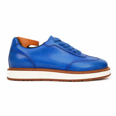 Burnished Cobalt Platform Derby Sneaker DIVINCH