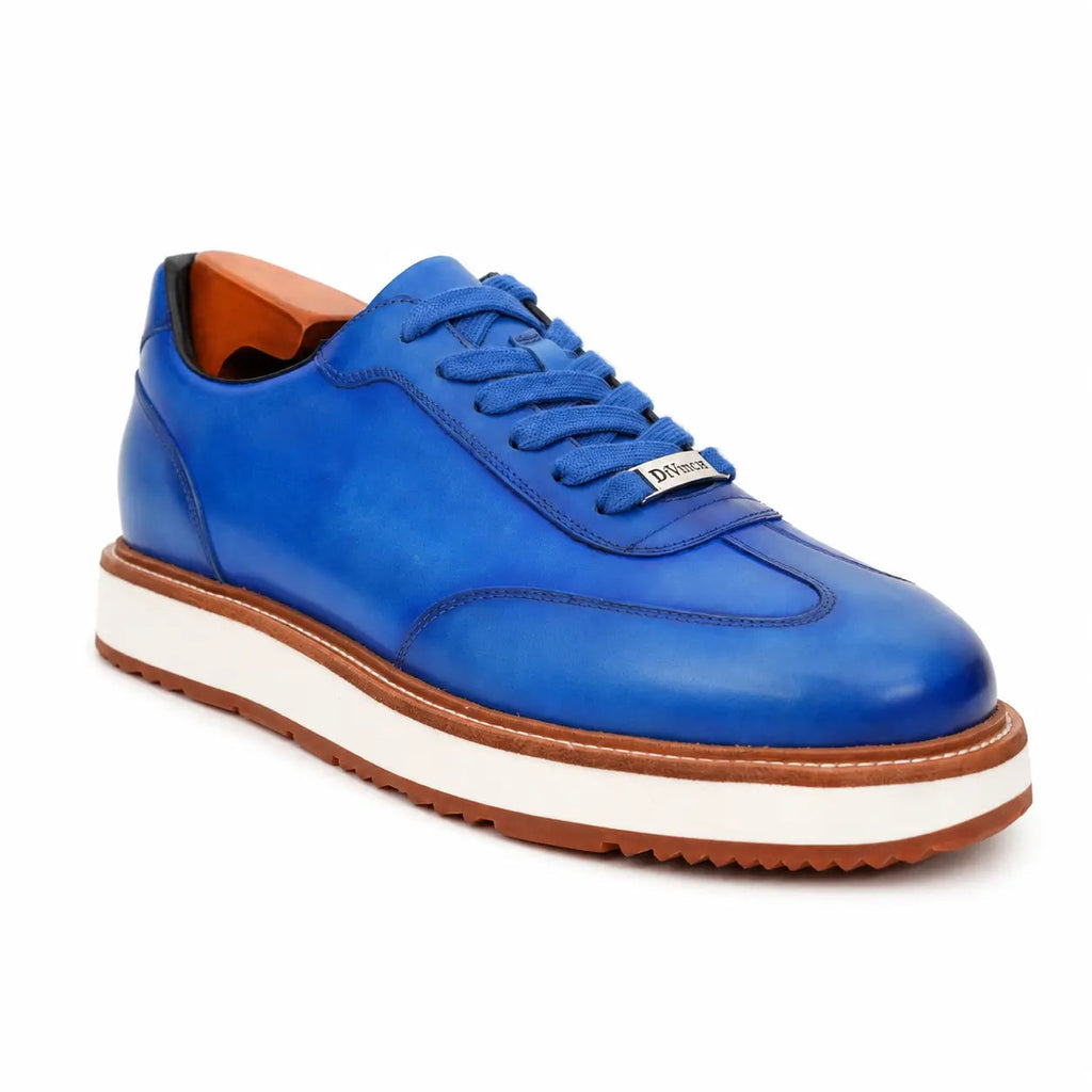 Burnished Cobalt Platform Derby Sneaker DIVINCH