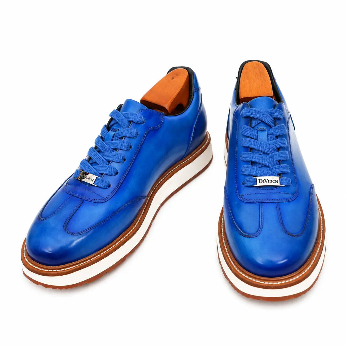 Burnished Cobalt Platform Derby Sneaker DIVINCH