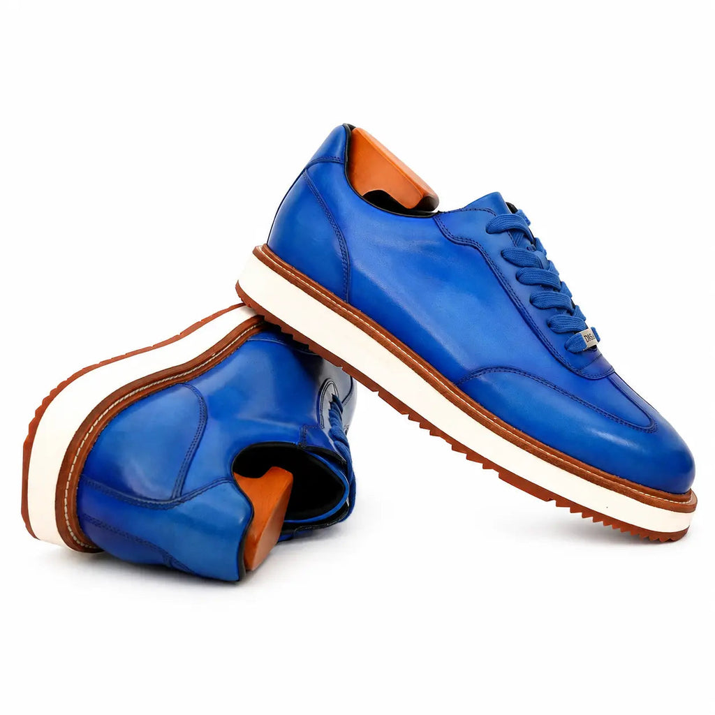 Burnished Cobalt Platform Derby Sneaker DIVINCH