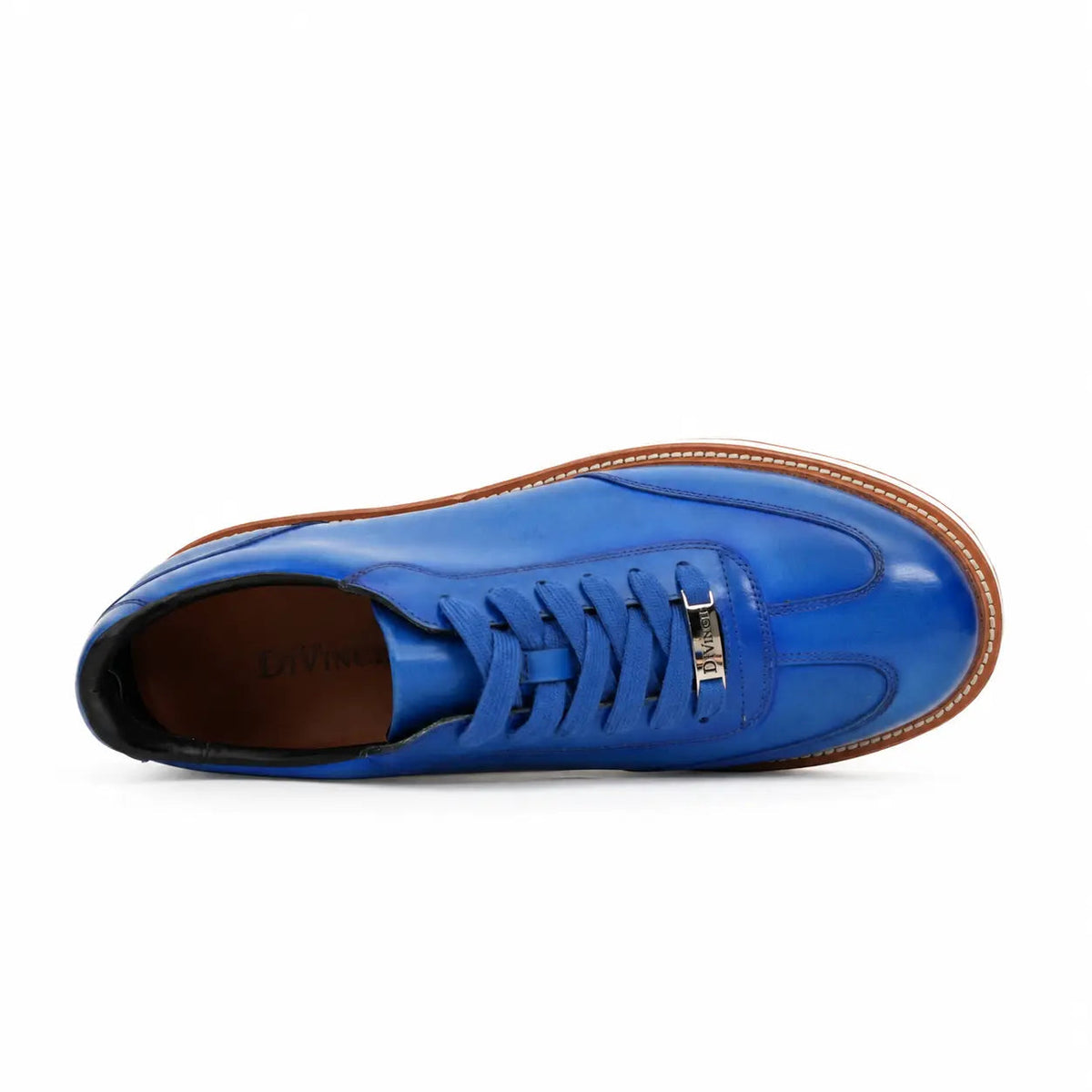 Burnished Cobalt Platform Derby Sneaker DIVINCH