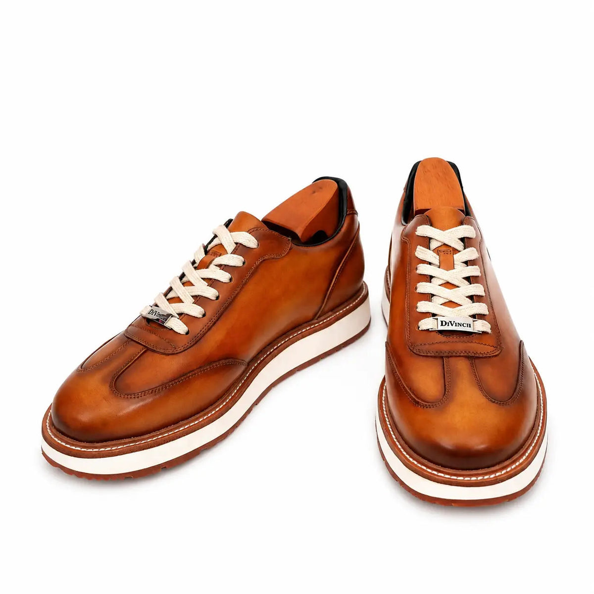 Burnished Cognac Platform Derby Sneaker DIVINCH