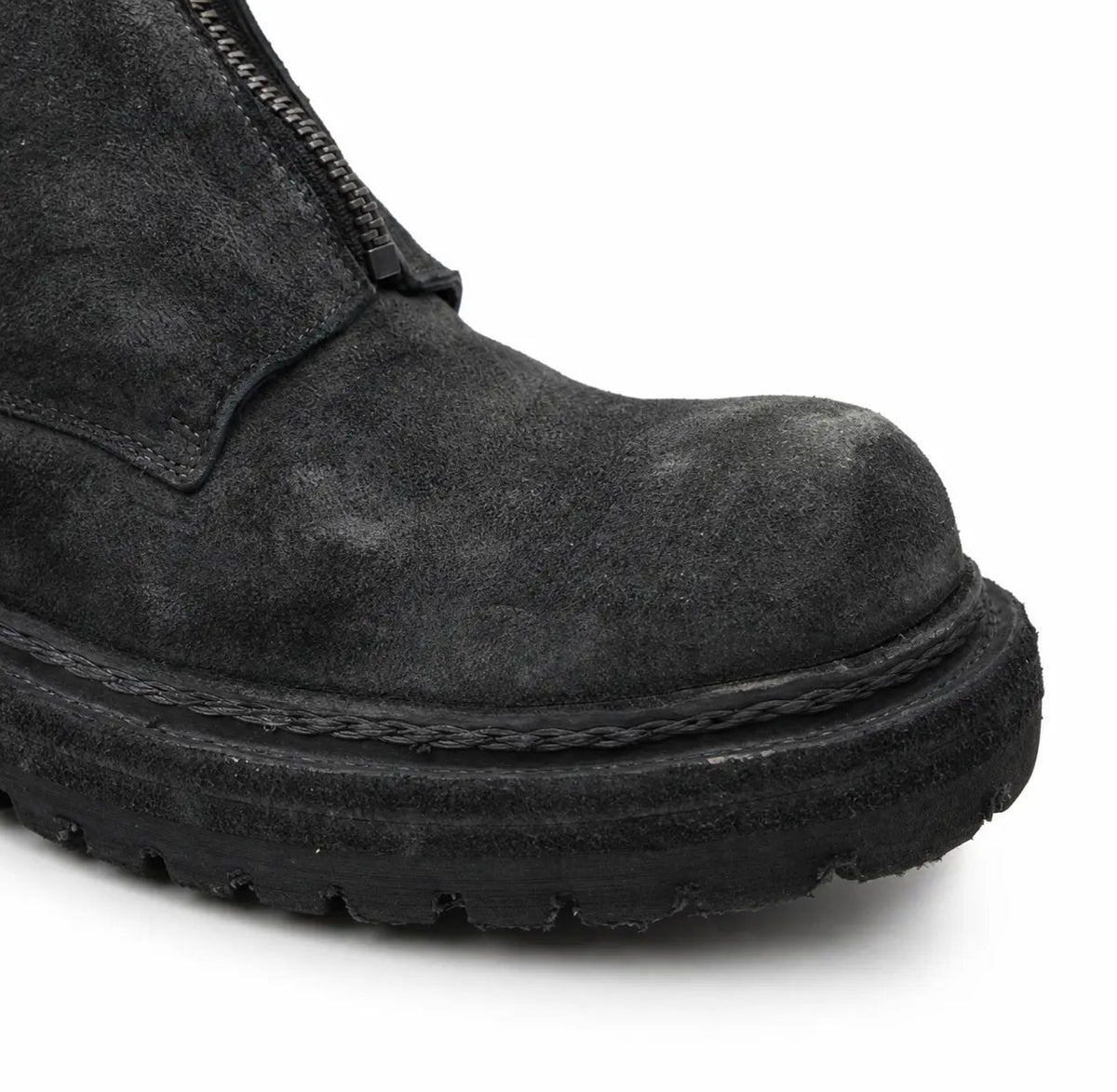 DIVINCH 5101B charcoal black toe and welt detail