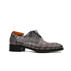 Charcoal Crocodile-Textured Derby DIVINCH