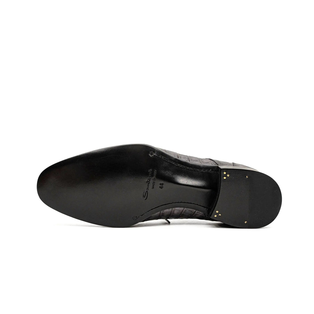 Charcoal Crocodile-Textured Derby DIVINCH