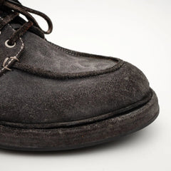 Charcoal Washed Horse Leather Casual Shoe DIVINCH