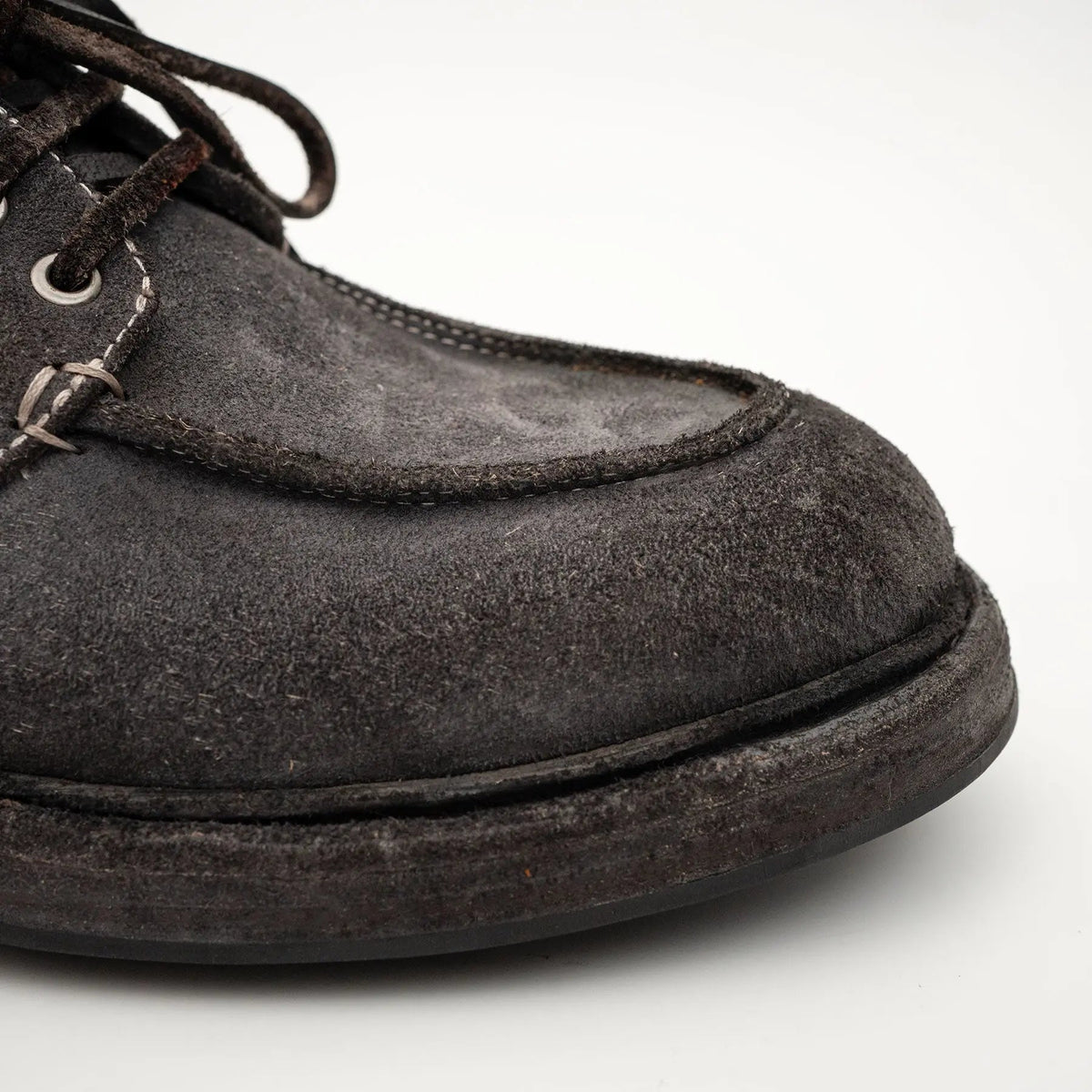 Charcoal Washed Horse Leather Casual Shoe DIVINCH