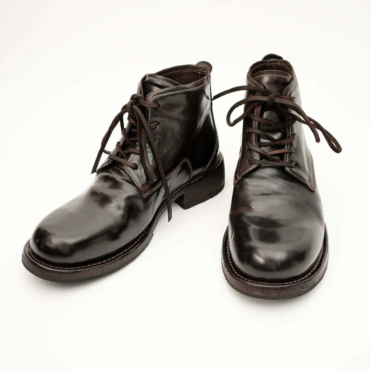 Coffee Washed Horse Leather Chukka Shoe DIVINCH