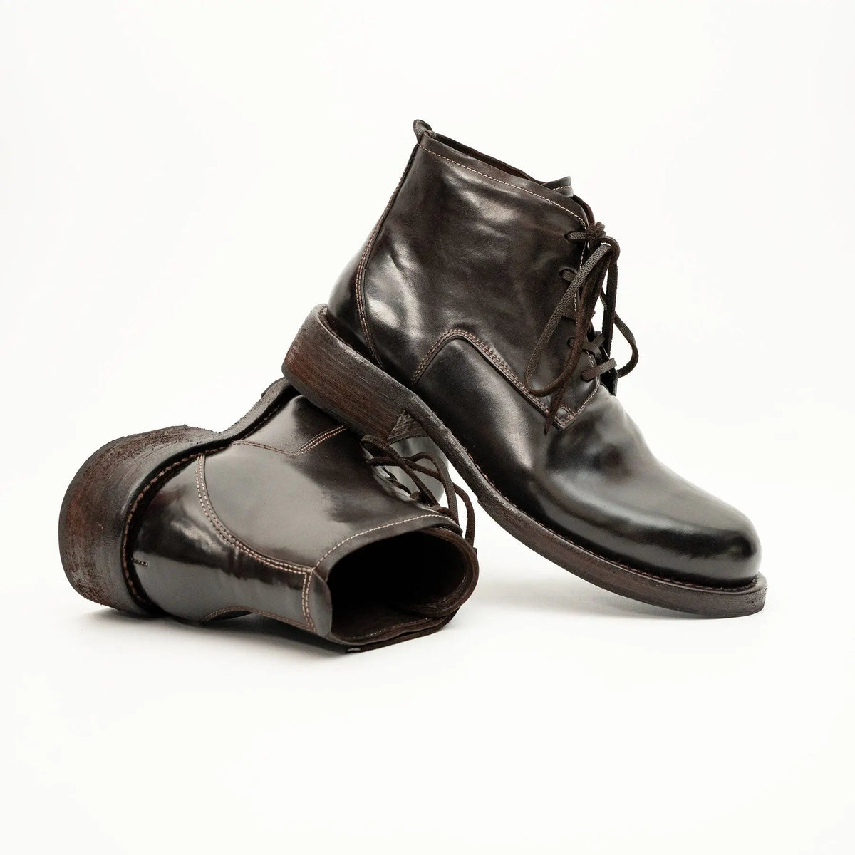 Coffee Washed Horse Leather Chukka Shoe DIVINCH
