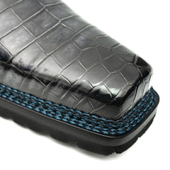 Croc Texture Norwegian Welted Derbies DIVINCH