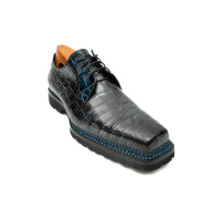 Croc Texture Norwegian Welted Derbies DIVINCH