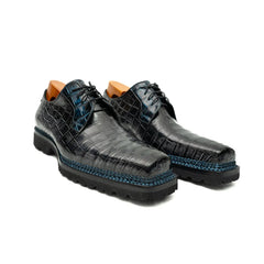 Croc Texture Norwegian Welted Derbies DIVINCH