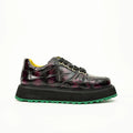 Crocodile Leather Platform Sneaker DIVINCH