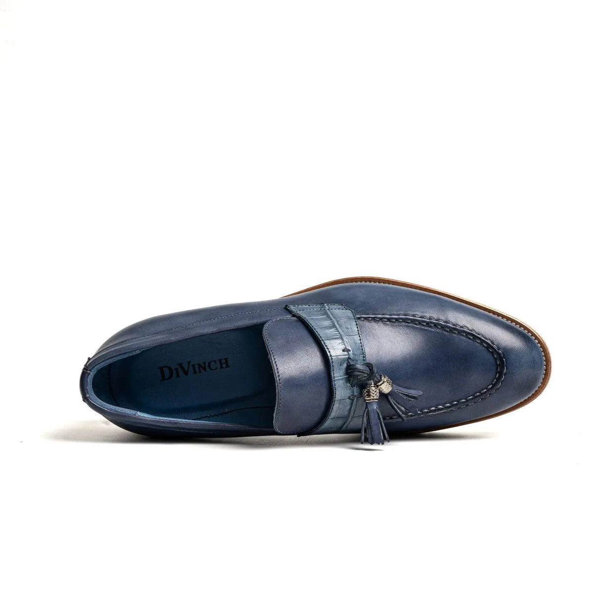 Crocodile Leather Tassel XL Loafers Divinch