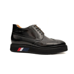 DIVINCH Black Patent Brogue Bootie DIVINCH