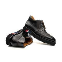 DIVINCH Black Patent Brogue Bootie DIVINCH