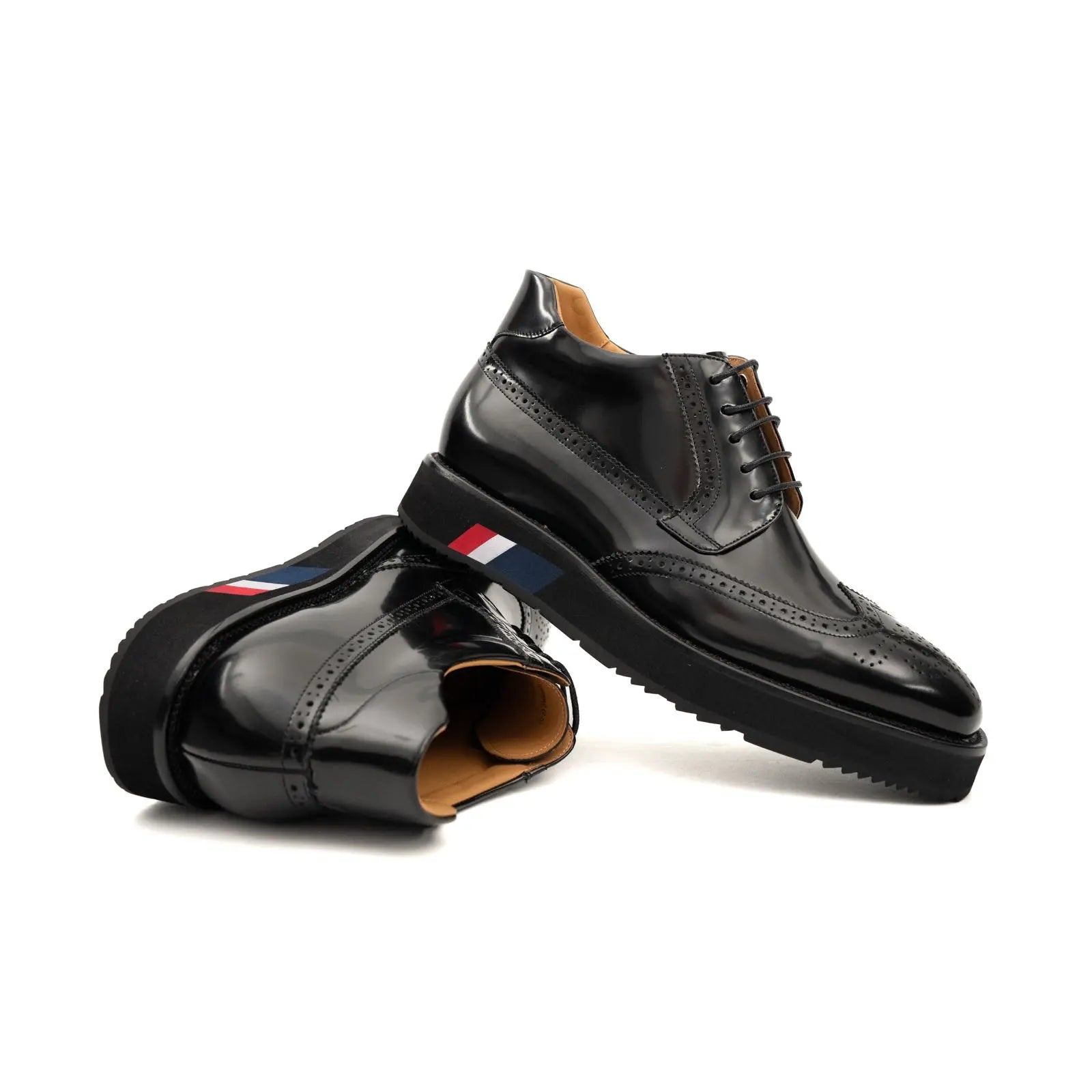 DIVINCH Black Patent Brogue Bootie DIVINCH