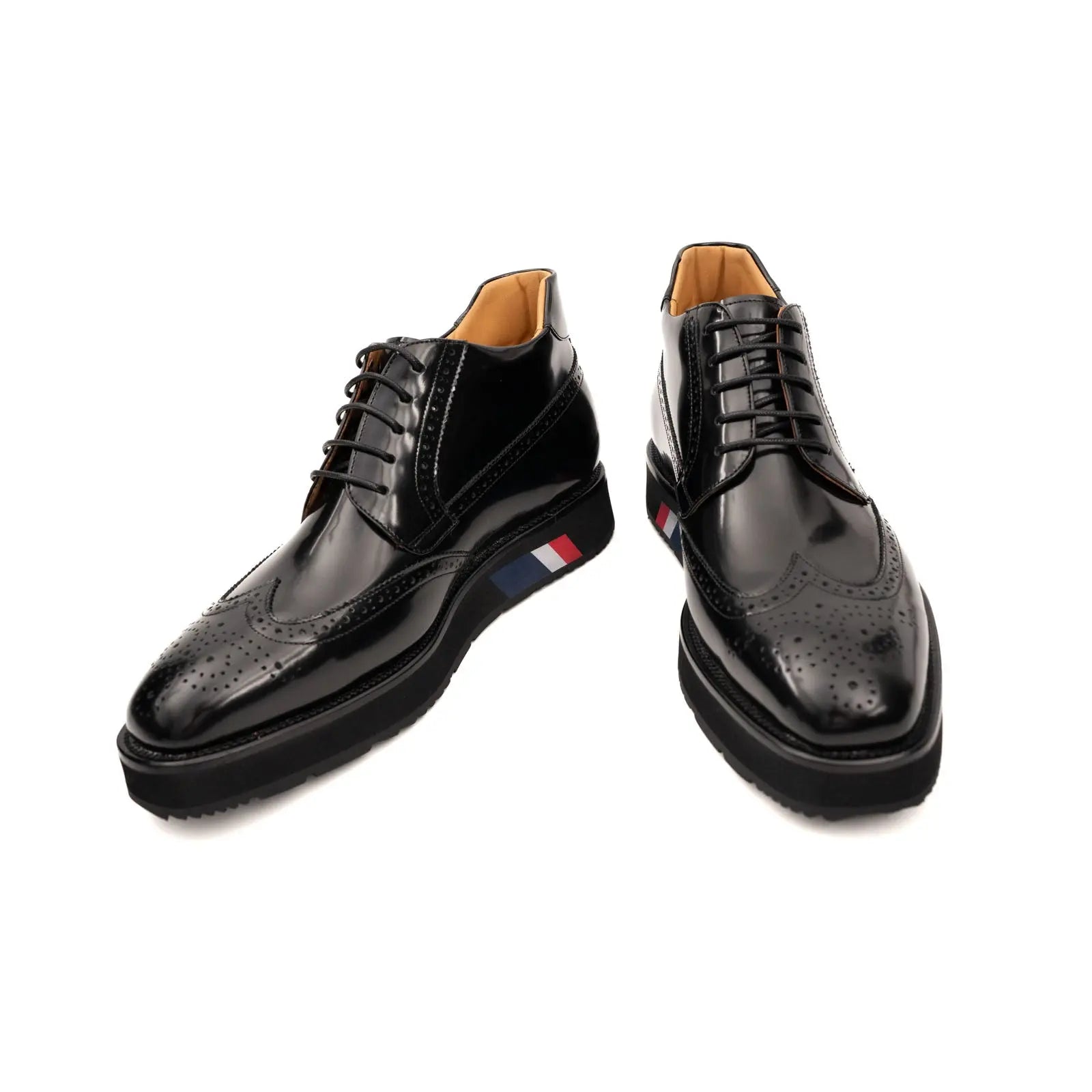 DIVINCH Black Patent Brogue Bootie DIVINCH