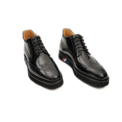 DIVINCH Black Patent Brogue Bootie DIVINCH