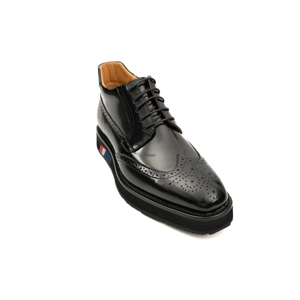 DIVINCH Black Patent Brogue Bootie DIVINCH