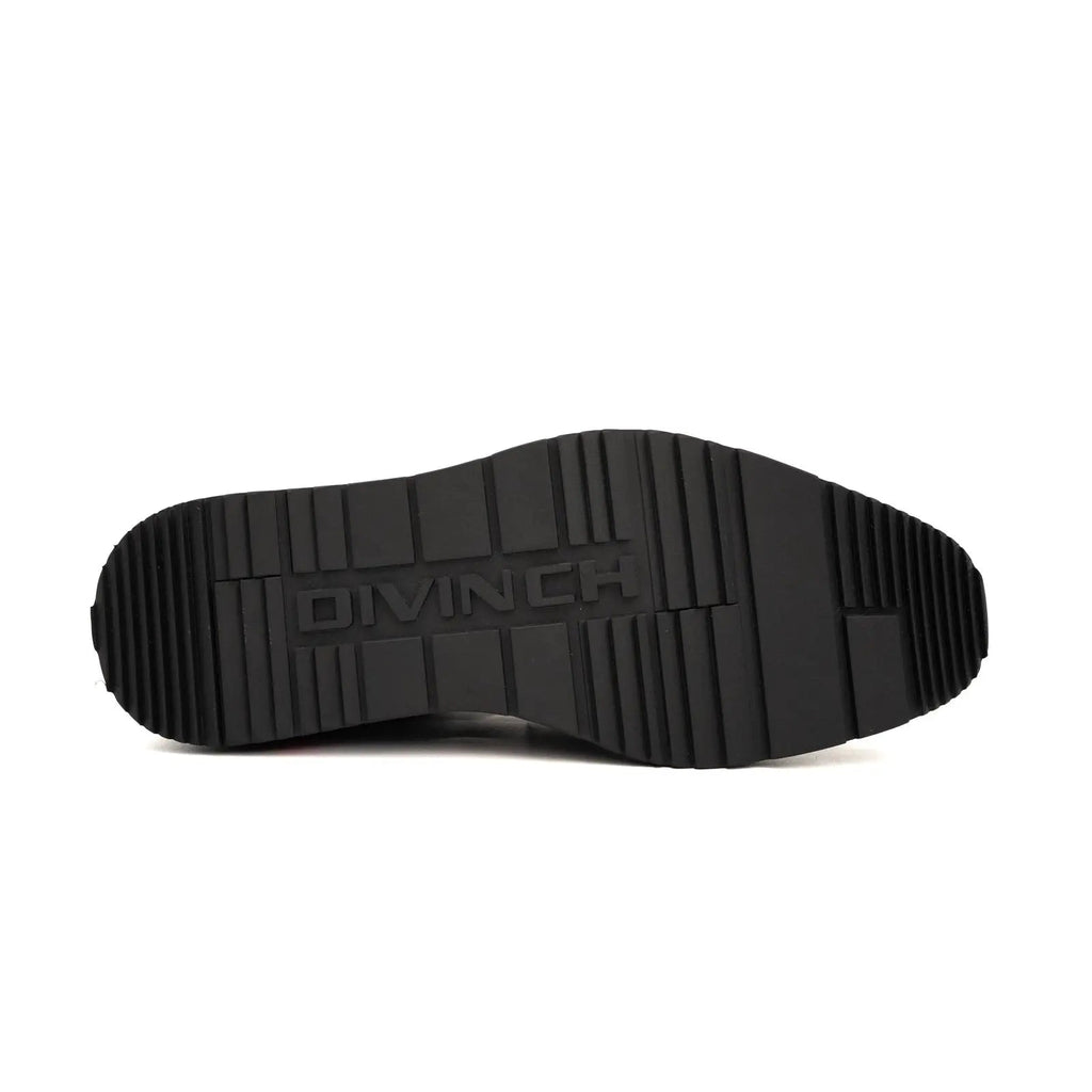 DIVINCH Black Patent Brogue Bootie DIVINCH