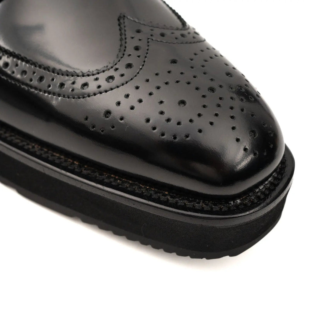 DIVINCH Black Patent Brogue Bootie DIVINCH