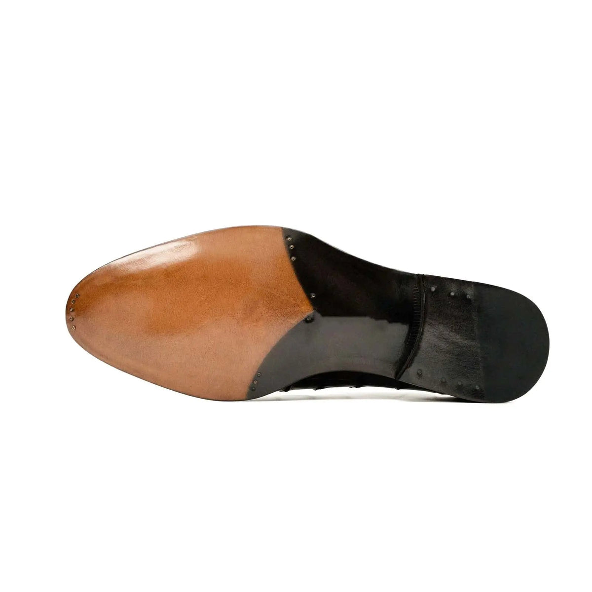 Dark Brown Crocodile-Textured Oxford DIVINCH