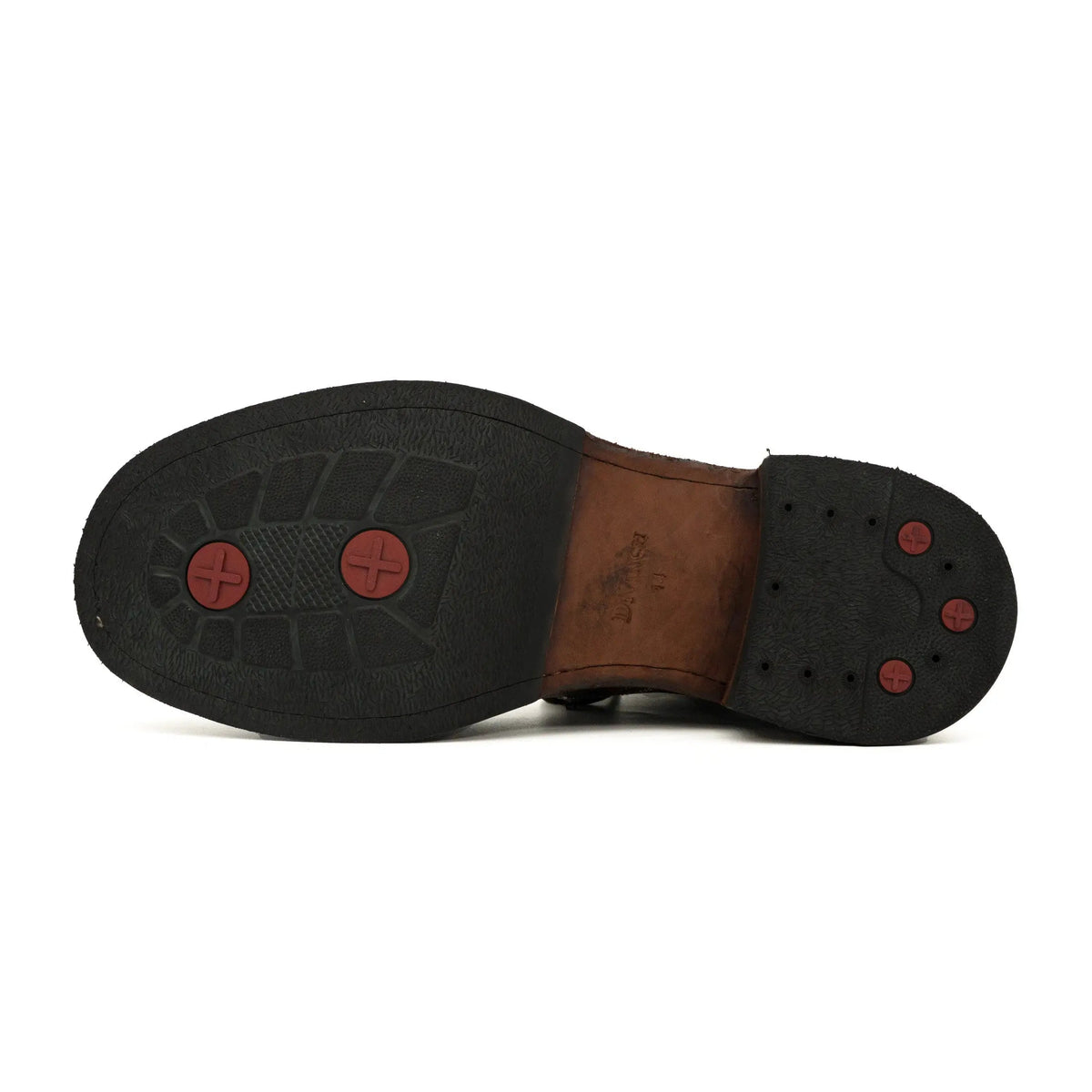 Dark Brown Washed Shell Cordovan Chukka Boots DIVINCH