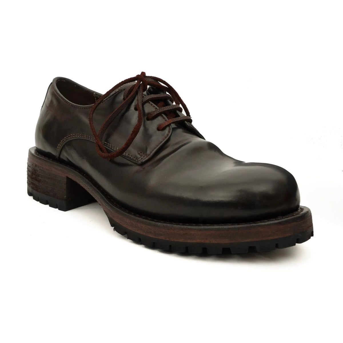 Dark Espresso Horsehide Lug Sole Derby DIVINCH