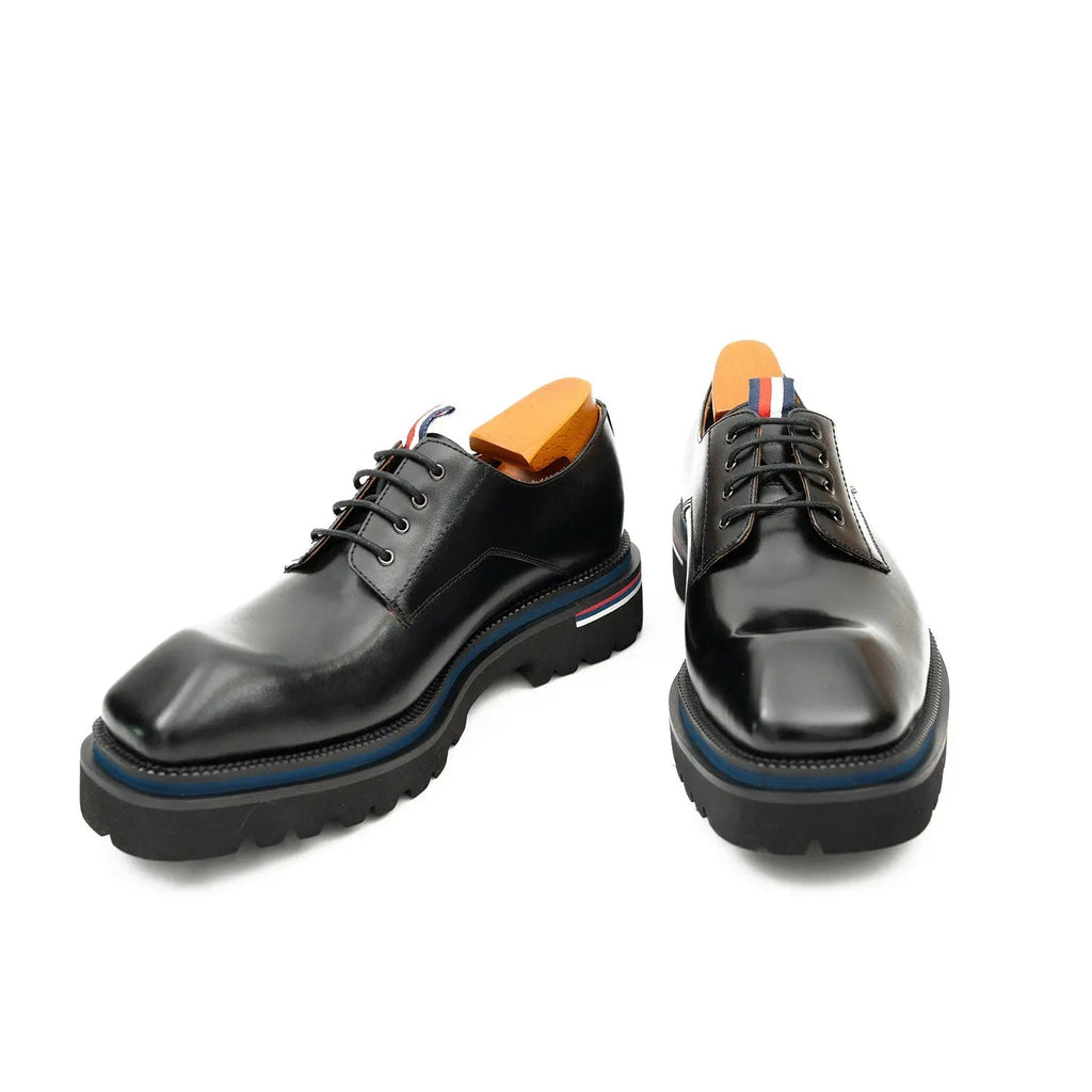 Derby Shoes Chunky 6cm heel boost Black DIVINCH