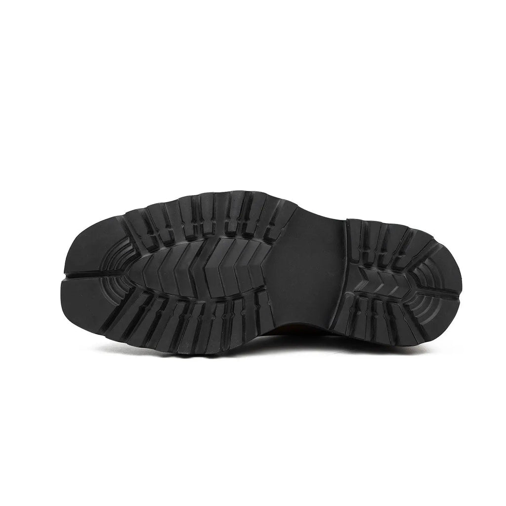 Derby Shoes Chunky 6cm heel boost Coffee DIVINCH