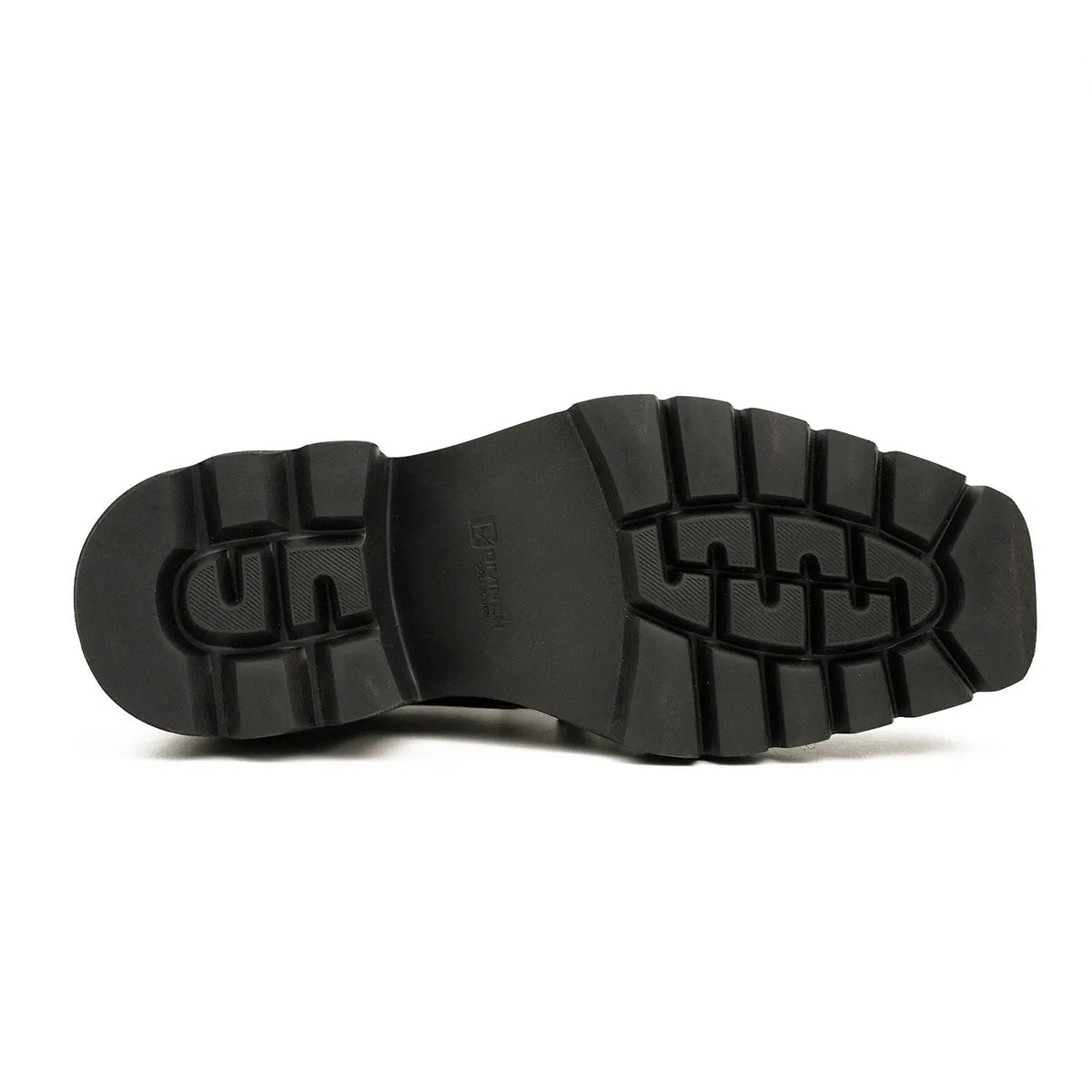 Derby shoes with thick soles, snake pattern embossing and tassels Divinch