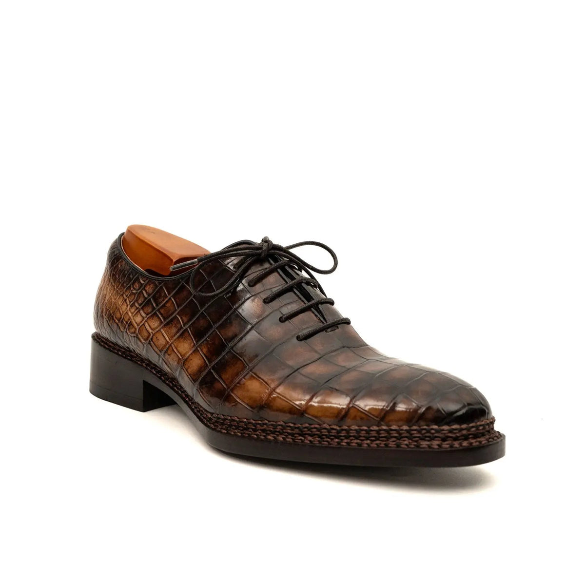 Espresso Crocodile Oxford DIVINCH