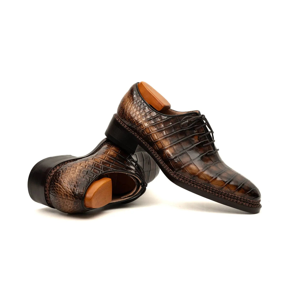 Espresso Crocodile Oxford DIVINCH