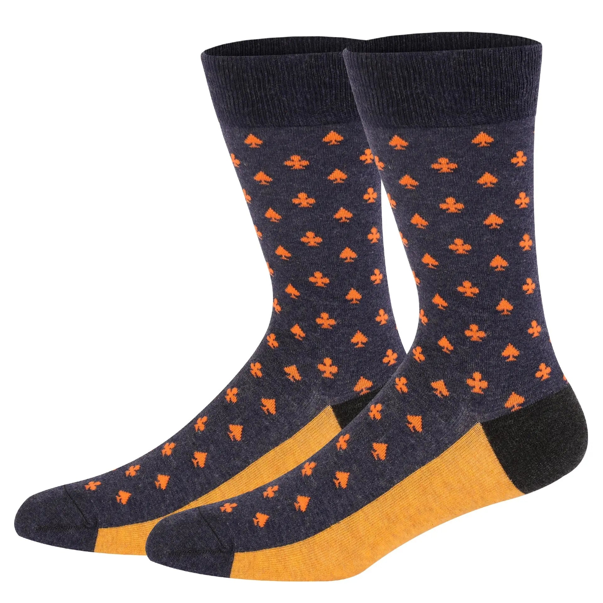 Essentials Calcetines de vestir estampados para hombre Divinch