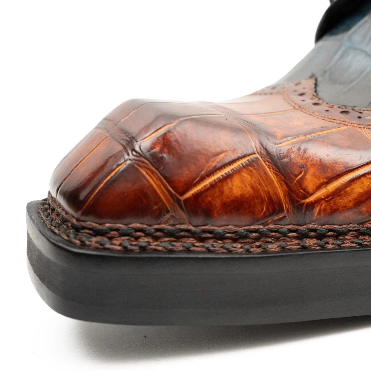 Exotic Crocodile Leather Derby Shoes DIVINCH
