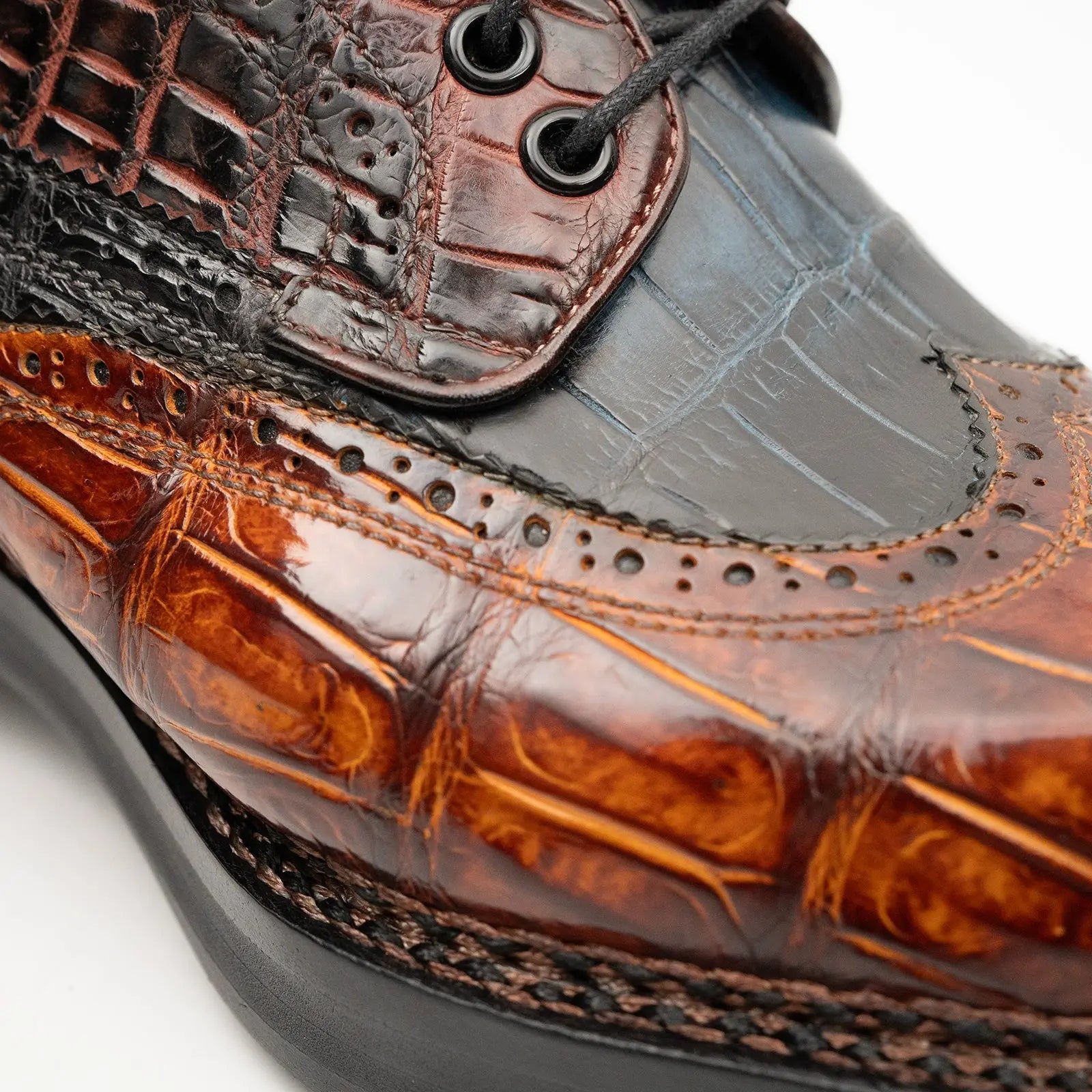 Exotic Crocodile Leather Derby Shoes DIVINCH