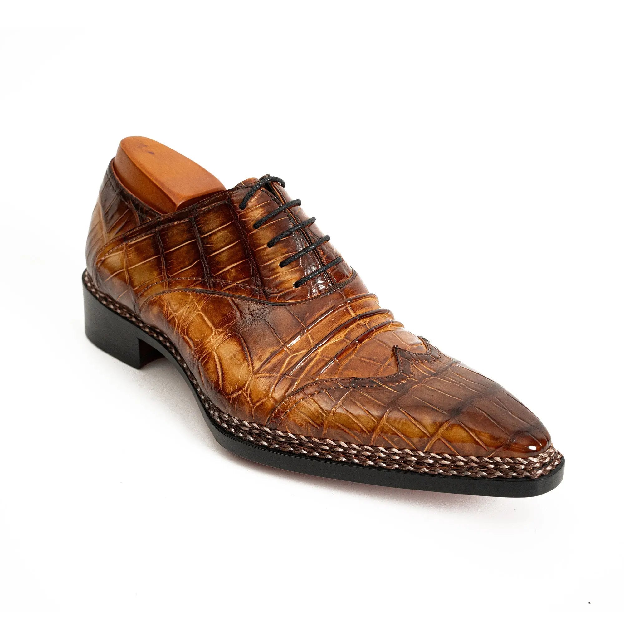 Exotic Nile Crocodile Norwegian Oxford 8001 Brown DIVINCH