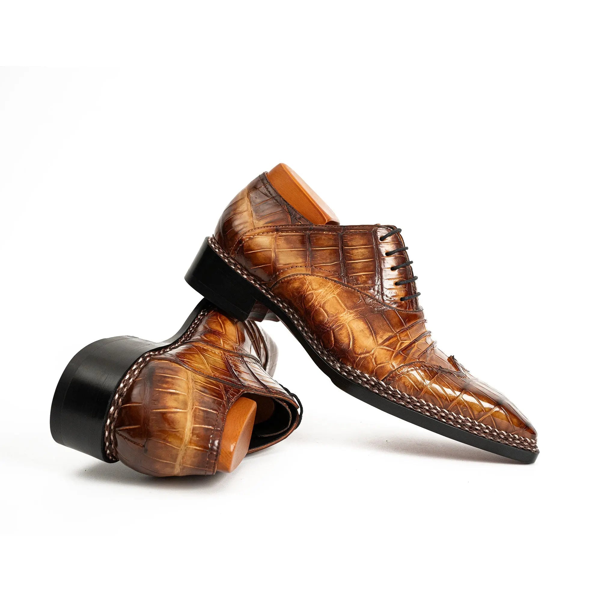 Exotic Nile Crocodile Norwegian Oxford 8001 Brown DIVINCH