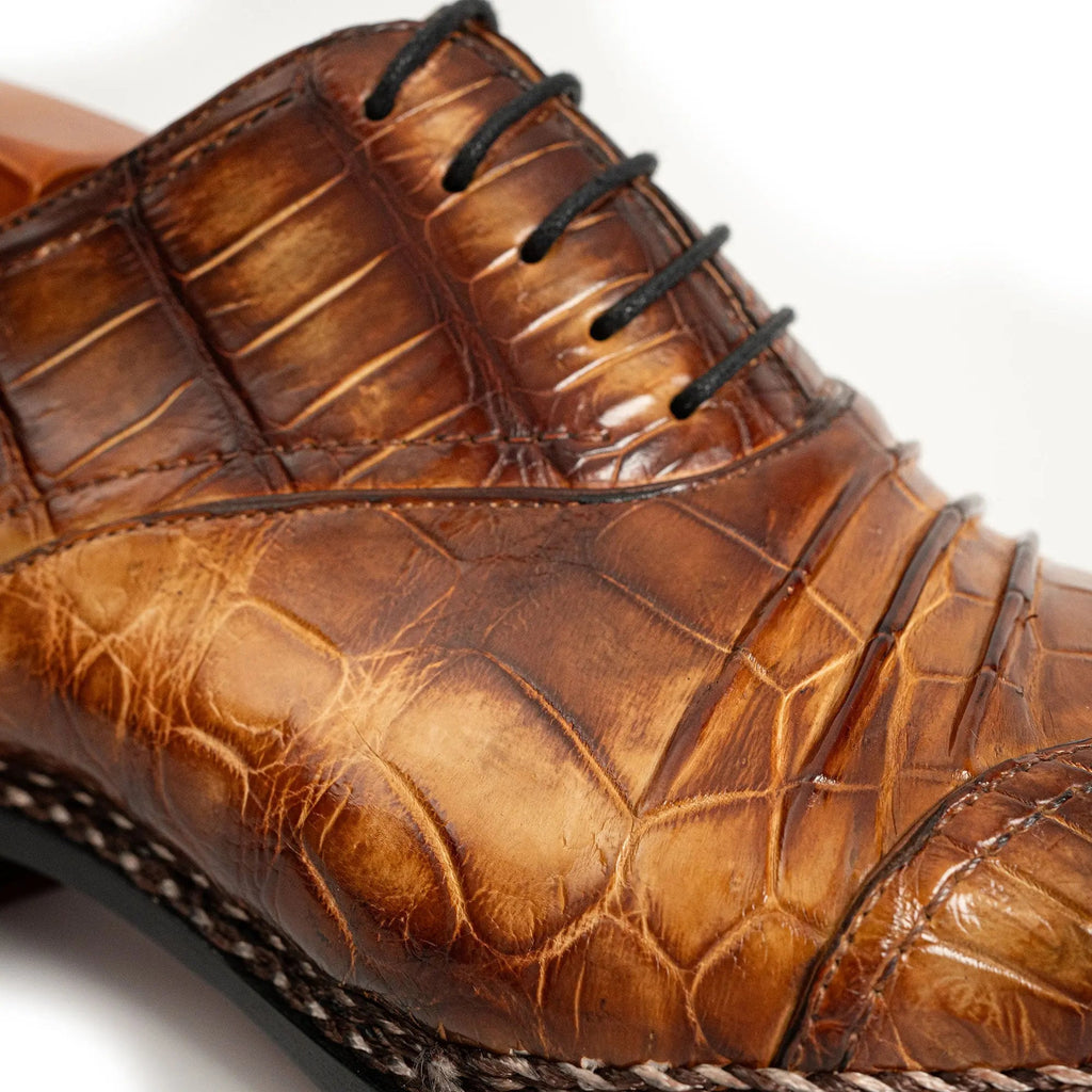 Exotic Nile Crocodile Norwegian Oxford 8001 Brown DIVINCH